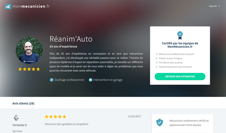 Des mécaniciens qualifiés et notés par les automobilistes